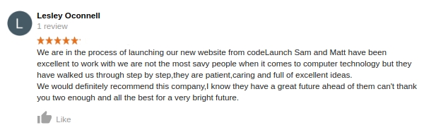 CodeLaunch 5 star review